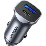 Carregador Veicular Carro Ugreen 30w Pd Rápido Usb-a Usb-c