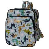 Mochila/bolsa Maternidade Mamãe E Bebê Azul/dinossauro