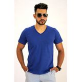 Camiseta Pau a Pique Masculina Azul Bic AZUL BIC - GG