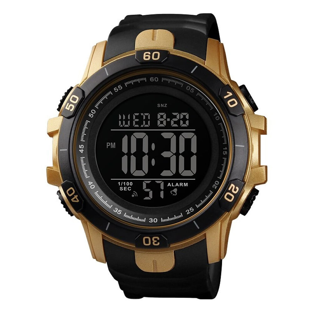 Relógio Masculino Tuguir Digital Tg139 Dourado E Preto