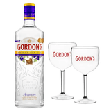 Combo Gin Gordons 750ml + Taça Acrílico