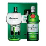 Kit Gin Tanqueray London Dry Vap 750ml + Taça Vidro