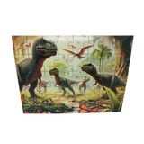 Quebra-cabeça Dinossauros De 40 Peças Em Mdf