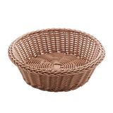 Cesta Redonda De Rattan Plástico 21cm