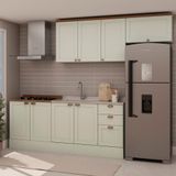 Cozinha 100% Mdf Modulada 4 Pecas Mint