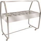 Buffet Térmico Self Service 6 cubas 1/2 2000-2500 W Ibet Cinza - 110V Ibet