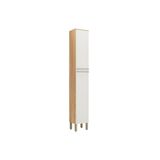 Paneleiro De Cozinha Modulado Nápoli Prime C/ 2 Portas 34x222cm Amendoa/off White - Ronipa