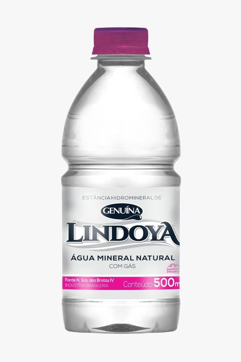 Agua Mineral Lindoya Genuína Com Gás Pack Com 12 Unidades 500ml