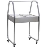 Buffet Térmico Self Service 4 cubas 1/2 2000-2500 W Ibet Cinza - 220V Ibet