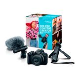 Kit Completo Canon Eos R50 Com Tripé E Microfone - Preto