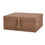 Caixa Organizadora Marrom Franja 18217 11x27,5x23,5cm Mart