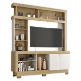 Estante Home Theater Mali Nature Off White - Móveis Leão