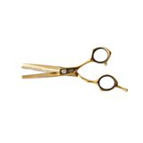 Tesoura Profissional Desfiadeira 5.5 Polegadas Dourado