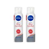 Desodorante Aero Nivea 200ml Fem Dry Comfort - Kit C/2un