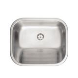 Tanque Encaixe Tramontina 34l 50x40x25cm Aco Inox Acetinado Com Valvula