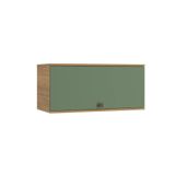 Armário Aéreo Celeste Kappesberg 100% Mdf 1 Porta Basculante Nogueira/verde 80cm