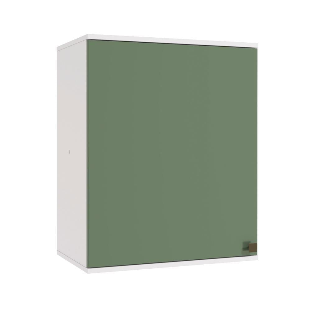 Armário Aéreo Celeste Kappesberg 100% Mdf 1 Porta Branco/verde 60cm