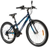 Bicicleta Max Azul Aro 24 Com Freios V-brake - Caloi