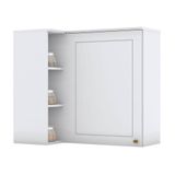 Armário Aéreo Canto Reto 1 Porta Americana Branco Hp - Henn
