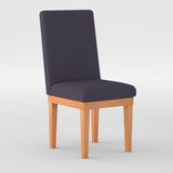 Cadeira Reforçada Para Mesa De Jantar Decorativa Cor:cinza