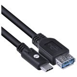 Cabo Usb Tipo C Para Extensor Usb A Fêmea V3.2 Gen1 5gbps 2 Metros - C32uaf-2