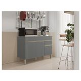 Balcão De Pia Ambiente Line 120 Cm Com Tampo Gris - Kits Paraná