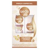 Shampoo 300ml E Condicionador 190ml Seda Colágeno E Vitamina C By Niina Secrets