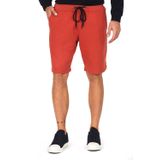 Bermuda Masculina Moletom Com Silk Polo Wear Marrom Médio