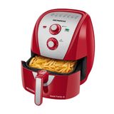 Fritadeira Elétrica Air Fryer Sem Óleo 6l Mondial Afn-60-ri 1900w Vermelho/inox 127v