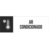 Placa Setor Ícone - Ar Condicionado 30x10