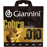 Corda Para Violao Giannini Geefle Bronze Cobra 85-15 0,010