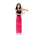 Boneca Barbie Profissões Violinista  Cabelo Preto Violino E Acessórios Hkt68 Mattel