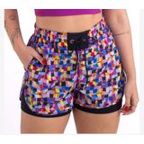 Short Beach Preto/estampado M  Kallango