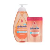 Kit Sabonete Líquido Johnson&#39;s Baby Cabeça Aos Pés 750ml + Refil Sabonete Líquido Johnson&#39;s Baby Cabeça Aos Pés 380ml