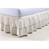 Saia Box Colchão Viúva 128x188x30cm 100% Algodão 2 Elásticos