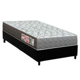 Conjunto Box Solteiro: Colchão Espuma Orthoflex D23 Comfortpedic + Base Crc Suede Black(88x188)