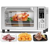 Forno Elétrico De Bancada 12 Em 1, 19l Com Tecnologia Quicker &amp; Even Crisp E Função Air Fryer, 110v 1800w, Nuwave, Prata