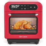 Forno Elétrico De Bancada A Vapor 12l Com Convecção E Função Air Fryer, Menu De Cozimento Automático, 110v 1100w, Secura, Verde Menta