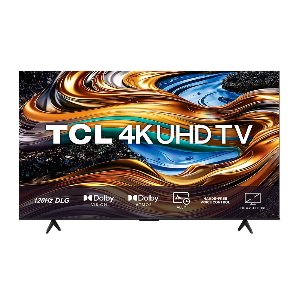 Smart tv p755 65 polegadas google tv led 4k uhd tcl carrefour