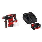 Martelete Rotativo A Bateria Herocco 36/28 E 1 Kit Carregador Bivolt Com Bateria 18v 4,0ah Pxc Vermelho