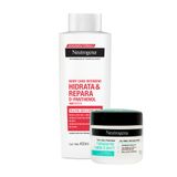 Kit Hidratante Corporal Neutrogena Body Care Intensive Hidrata &amp; Repara 400ml + Hidratante Facial Matte 3 Em 1 Neutrogena Face Care Intensive 100