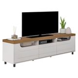 Rack Para Tv Até 75&quot; Mercury Pinho/off White Artely Pinho/off White