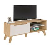Rack Para Tv Até 60&quot; Carvalho/off White Lotus Artely Carvalho/off White