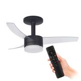 Ventilador de Teto Arno Ultimate VX14 com Controle Remoto, 3 Pás (105cm), Preto, Bivolt