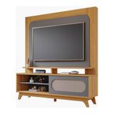 Home Noruega Para Tv De Até 60&#39;&#39; Permóbili Com Prateleiras Decorativas - Nature/grafite