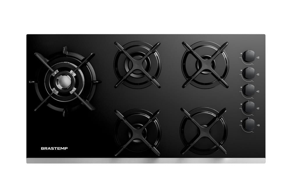 Cooktop 5 Bocas Brastemp Eclipse Collection Com Quadrichama - Bdd86ap Bivolt