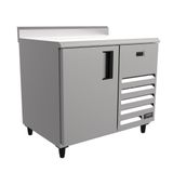 Balcão Congelados Venâncio 100cm Exterior Inox Interior Aluzinco Tampo Liso 127v Vcch10-42211