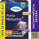Roupa Íntima Descartável Tena Pants Noturna Unissex P/m 32 Unidades