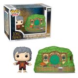 Boneco Funko Pop! Town  Senhor Dos Anéis Bilbo Com Bolsão