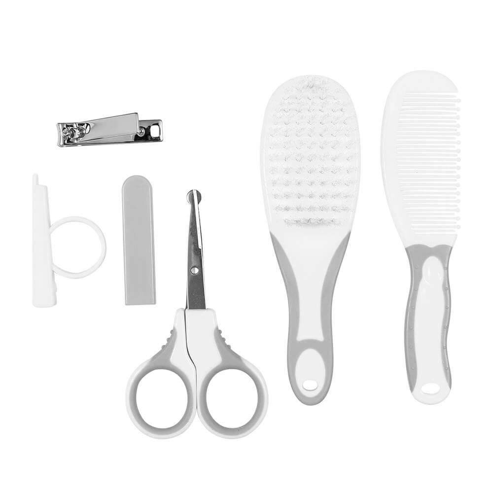 Kit Higiene Buba Cuidados para o Bebê Branco Cinza